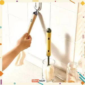 Cọ Rửa Cốc Mút Xốp Mềm - Dụng Cụ Vệ Sinh Cốc - Bình Nước Siêu Sạch - CỌ RỬA 2 CHẾ ĐỘ - MÃ: CO1128