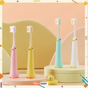 Combo 2 Chiếc Bàn Chải Đánh Răng Hình Chú Vịt Sợi Lông Mềm Cho Bé Từ 3 Đến 12 Tuổi - SET BÀN CHẢI VỊT - MÃ: BANCHAI458