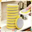 Miếng Rửa Chén Tròn 2 Mặt Có Xốp Và Nhám - Cọ Chà Xoong 2 Mặt Lưới Cứng Cáp - MIẾNG CỌ BỌT BIỂN NHÀ BẾP 2IN1