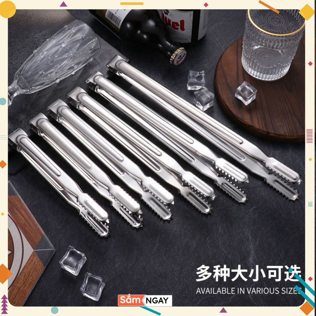Kẹp Inox 30cm Gắp Thức Ăn - Gắp Đá - Gắp Đồ Nóng - KẸP GẮP THỊT NƯỚNG INOX 304 HÀN QUỐC CÁC CỠ- SIÊU ĐẸP