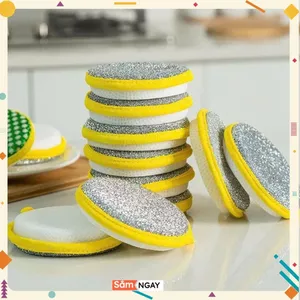 COMBO MIẾNG RỬA BÁT 2 MẶT - Miếng Bọt Biển Rửa Chén 2 Mặt Vải Lưới Tạo Bọt Rửa Bát Cọ Nồi Tiện Lợi Hàng Nội Địa