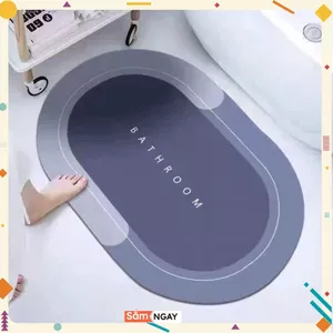 THẢM LAU CHÂN SILICON CAO CẤP SIÊU THẤM HÚT NƯỚC (40X60CM) - Thảm Chùi Chân Đế Cao Su Chống Trơn Trượt