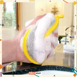 GIẺ RỬA CHÉN BÁT 2 MẶT TIẾT KIỆM THỜI GIAN - Miếng Bọt Biển Rửa Chén 2 Mặt,Mút Vệ Sinh Cọ Rửa Bát Đĩa Đa Năng