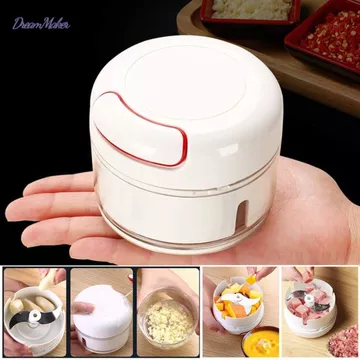 ✅ MÁY XAY KÉO TAY MINI ❤️DỤNG CỤ XAY TỎI ỚT ĐA NĂNG - Máy Xay Tỏi Ớt cầm tay Mini- Cối Xay Tỏi- Ớt Dây Rút