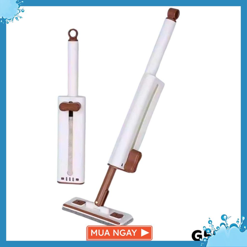 CHỔI LAU TỰ VẮT- Cây Lau Nhà Tự Vắt Mini Đa Năng Xoay 360 Độ- Lau Kính Thông Minh- Cây lau bếp tự vắt - CAYLAUNHA9