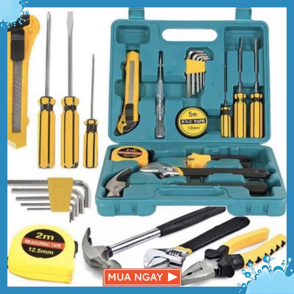 Đồ Nghề Sửa Chữa Đa Năng - BỘ DỤNG CỤ SỬA CHỮA 16 CHI TIẾT - MÃ: DUNGCUSUACHUA58