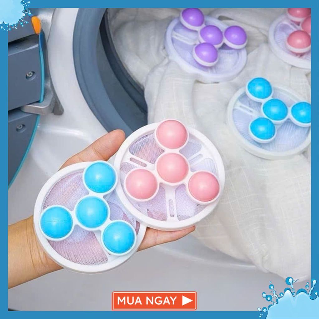 [COMBO 10] Phao Lọc Cặn Bẩn Máy Giặt Thông Minh Hình Quả Bóng- TÚI LỌC CẶN MÁY GIẶT - MÃ: PHAOLOCCAN98