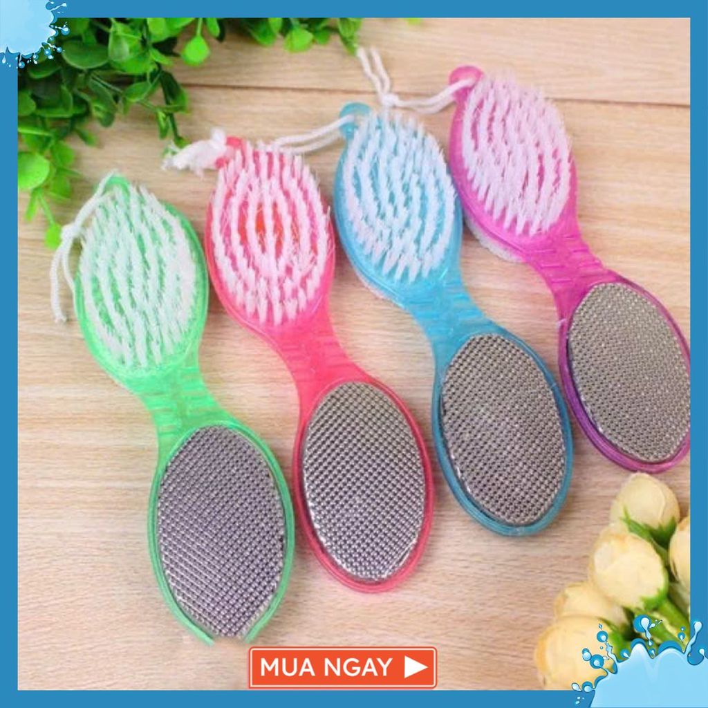 [COMBO 3] CHÀ GÓT CHÂN 4 TRONG 1 TIỆN ÍCH - Cây Chà Gót 2 Đầu Làm Mềm Gót-Dụng Cụ Chà Gót Làm Đẹp Da Chân Tại Nhà