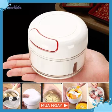 ✅ MÁY XAY KÉO TAY MINI ❤️DỤNG CỤ XAY TỎI ỚT ĐA NĂNG - Máy Xay Tỏi Ớt cầm tay Mini- Cối Xay Tỏi- Ớt Dây Rút