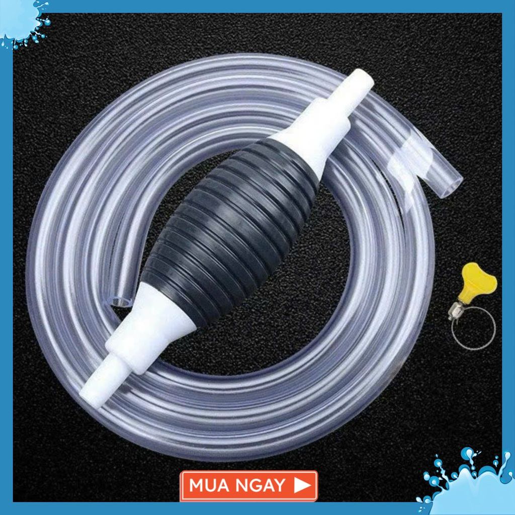 Dụng Cụ Bơm Hút Rượu Xăng Chất Lỏng Bóp Tay - Hút Chất Lỏng - BƠM HÚT CHẤT LỎNG BÓP TAY KÈM DÂY 1M - BOM HUT CHAT LONG