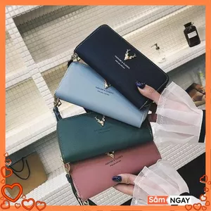 Hàng Hiệu [Freeship Từ 50k Toàn Quốc] VÍ NỮ DÀI NHIỀU NGĂN - Bóp nữ Cầm Tay Dáng Dài Đa Năng Có Khóa Kéo