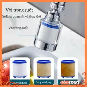 Đầu Vòi Lọc Nước Rửa Bát Tăng áp Xoay 360 Độ - ĐẦU NỐI VÒI LỌC NƯỚC INOX - MÃ: VOI NUOC