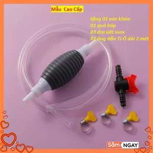 Ống Hút Xăng Dầu Chất Lỏng Bóp Tay Cao Cấp Dây Dài Tổng 1M - MÃ: ONG HUT CHAT LONG 89