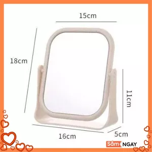 GƯƠNG XOAY 2 MẶT 360 ĐỘ ĐỂ BÀN - Phụ Kiện Làm Đẹp Không Thể Thiếu- Giúp Trang Điểm Thuận Tiện Hơn- Mang Đến Sự Hoàn Hảo
