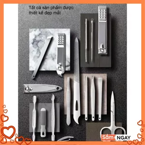 Bộ Dụng Cụ Cắt Móng Tay 19 Món Bằng Thép Không Gỉ - BỘ 19 CHI TIẾT CAO CẤP SIZE VỪA - MÃ: BAM MONG 798