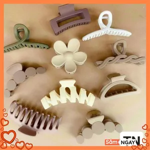 SET 10 CHIẾC KẸP TÓC CÀNG CUA MIX MẪU STYLE KOREA CHO NỮ - Kẹp Tóc Cặp Tóc Càng Cua Đủ Hình Nhiều Màu