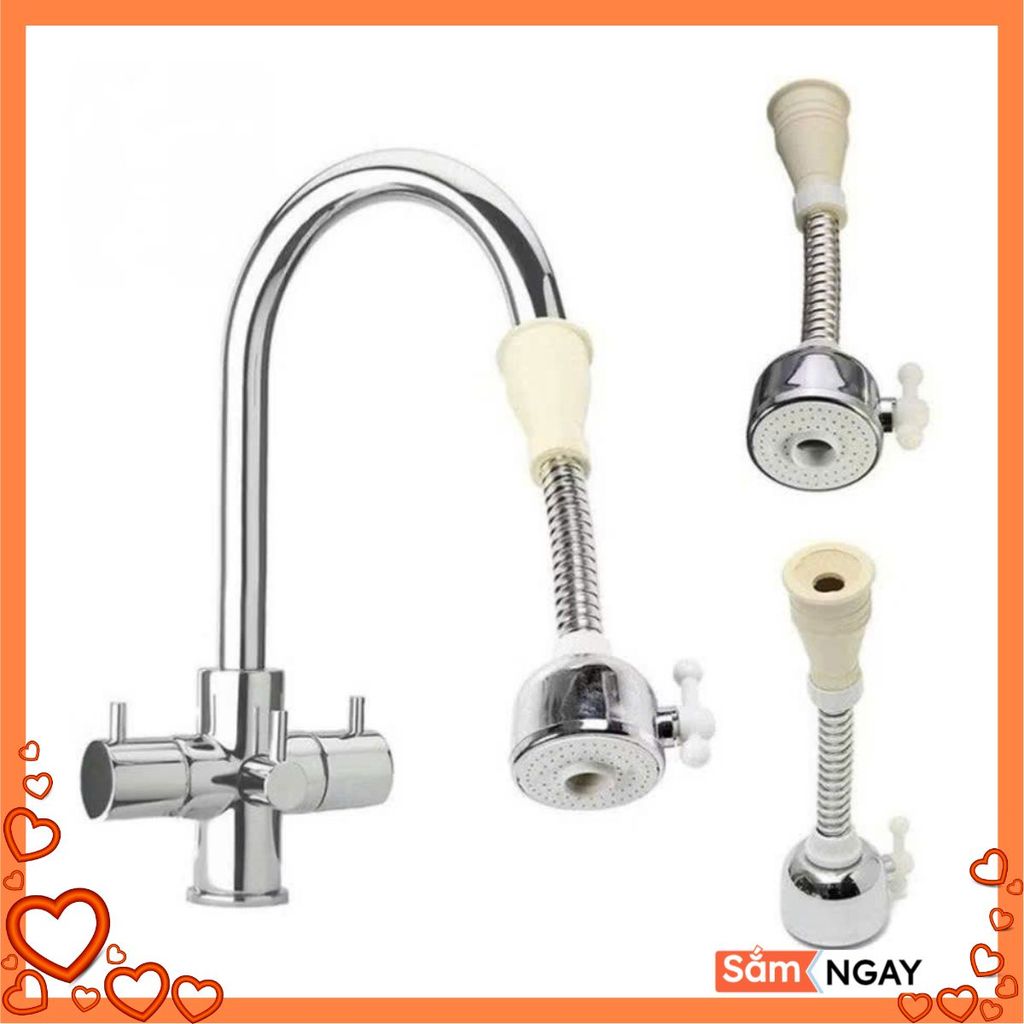 Đầu Vòi Xịt Cho Vòi Bồn Rửa Vòi Rửa Chén 2 Chế Độ Nước Xoay 360 Độ - VÒI NƯỚC TĂNG ÁP - MÃ: VOI RUA BAT