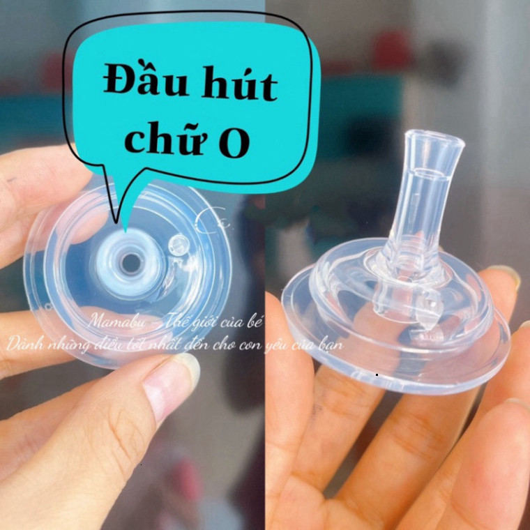 Ống Hút Chuyển Đổi, Ống Hút Thay Thế Núm Ti Có Quả Tạ Chống Sặc Thay Thế Cho Bình Cổ Rộng ( Moyuum,