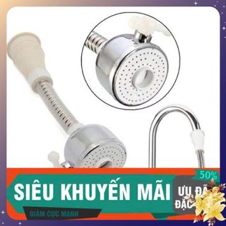 Đầu Vòi Xịt Cho Vòi Bồn Rửa Vòi Rửa Chén 2 Chế Độ Nước Xoay 360 Độ - VÒI NƯỚC TĂNG ÁP - MÃ: VOI RUA 6