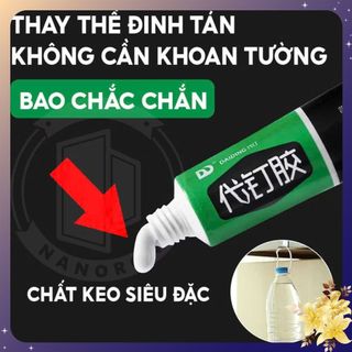 Keo Dán 60GRAM Đa Năng Thay Thế Đinh Vít Không Khoan Tường,Keo Siêu Dính Chịu Lực Tốt - TUÝP KEO DÁN TREO ĐỒ SIÊU CHẮC