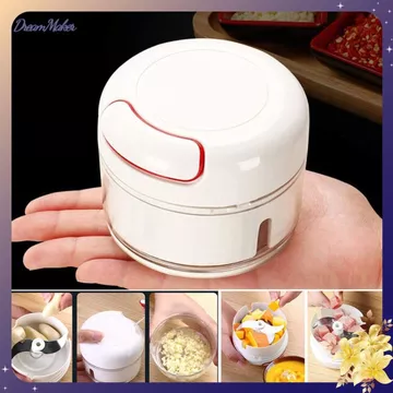 ✅ MÁY XAY KÉO TAY MINI ❤️DỤNG CỤ XAY TỎI ỚT ĐA NĂNG - Máy Xay Tỏi Ớt cầm tay Mini- Cối Xay Tỏi- Ớt Dây Rút
