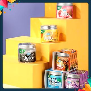 SÁP THƠM JELLO - COMBO 4 MÙI . Hộp Sáp Thơm Khử Mùi Thơm Phòng Jello Sáp Thơm Phòng Để Bàn- Ô Tô- Tủ Quần Áo - SAPTHOM