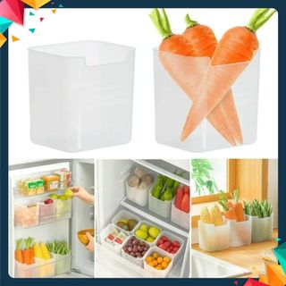 COMBO HỘP NHỰA ĐỰNG THỰC PHẨM ĐỒ ĂN RAU CỦ ĐỂ CÁNH CỬA TỦ LẠNH ĐA NĂNG TIỆN LỢI CAO CẤP - Hộp Bảo Quản Cửa Bên Tủ Lạnh