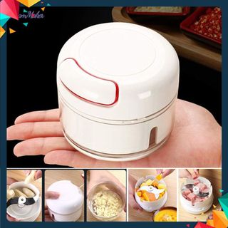 MÁY XAY KÉO TAY MINI ❤️DỤNG CỤ XAY TỎI ỚT ĐA NĂNG - Máy Xay Tỏi Ớt cầm tay Mini- Cối Xay Tỏi- Ớt Dây Rút