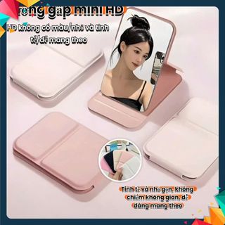 Gương Gấp Gọn Để Bàn Sang Trọng-Gương Trang Điểm Bỏ Túi Dễ Mang Theo - GƯƠNG CẦM TAY NHỎ GỌN NHIỀU MÀU
