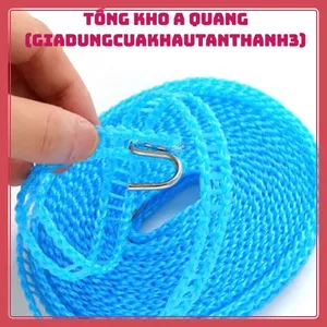 Cuộn Dây Phơi Quần Áo – Dây Phơi Dẻo Dai Chịu Lực Cao, Dễ Lắp Đặt, Dài 5m
