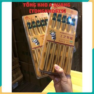 Bộ 10 Đôi Đũa Trúc Vân Đá – Đũa Ăn Cơm Cao Cấp, Sang Trọng, An Toàn Vệ Sinh, Phù Hợp Cho Gia Đình, Nhà Hàng, Quán Ăn