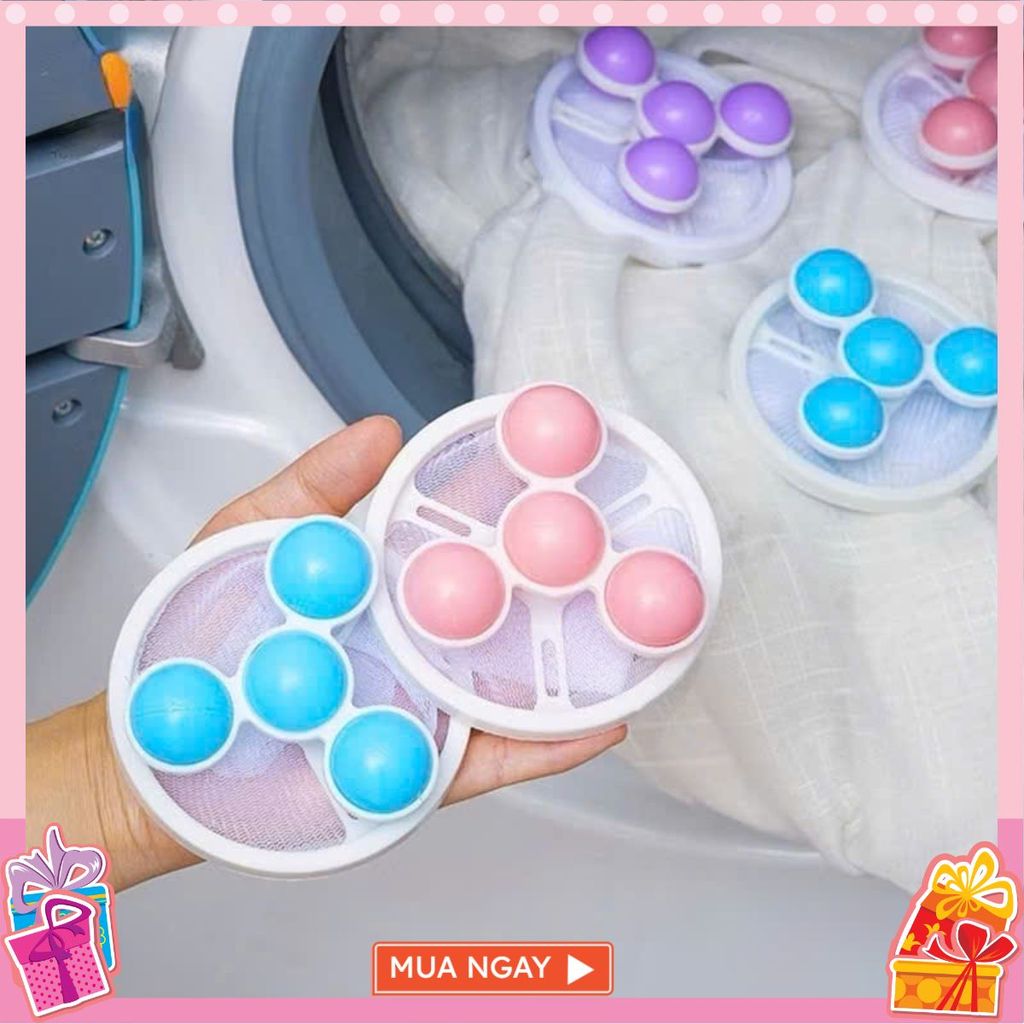[COMBO 10] Phao Lọc Cặn Bẩn Máy Giặt Thông Minh Hình Quả Bóng- TÚI LỌC CẶN MÁY GIẶT - MÃ: PHAOLOCCAN98