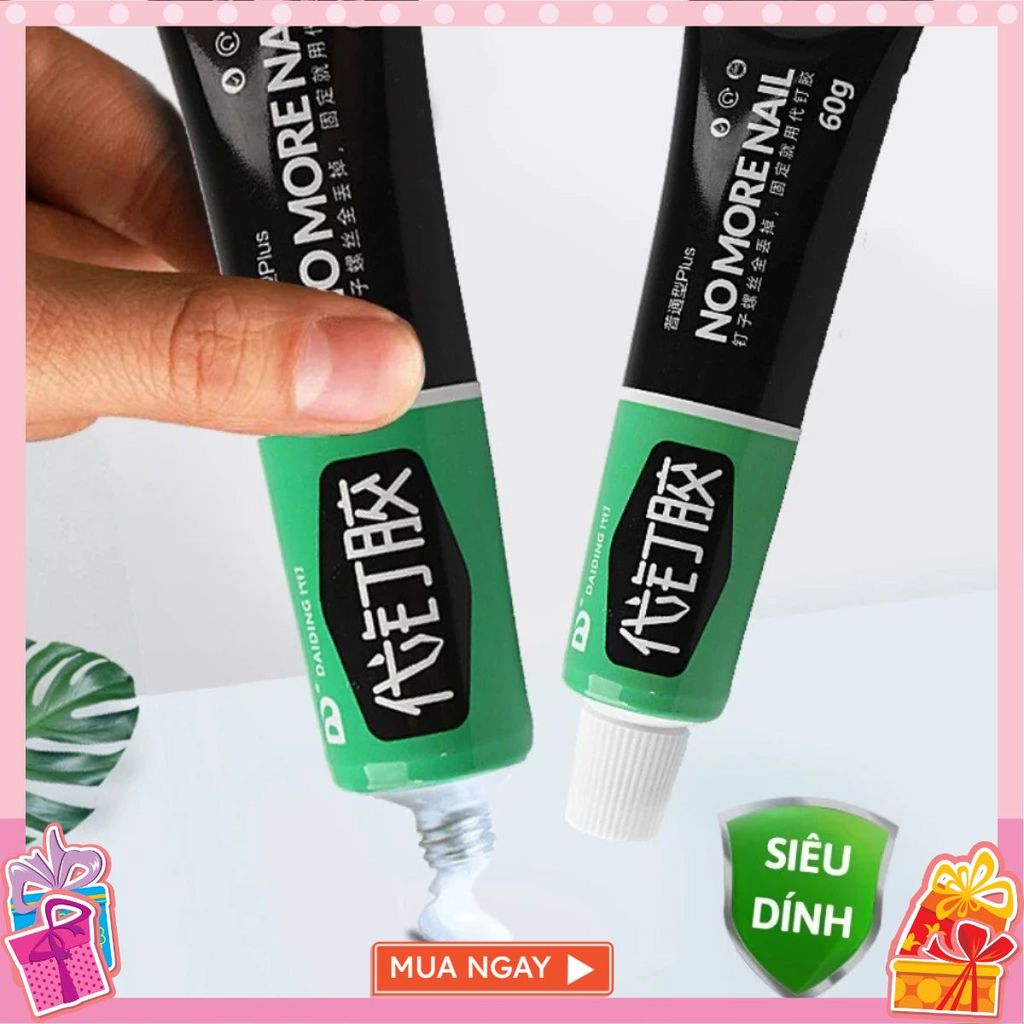 KEO SIÊU DÍNH CÔNG NGHỆ NHẬT BẢN - Tuýp 60g Dán Giày - Gỗ - Thuỷ Tinh Đa Năng Chống Thấm Nước
