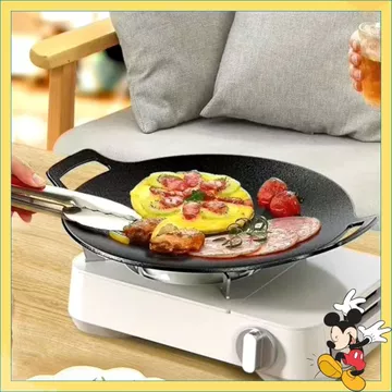 CHẢO GANG SIZE 34 - chảo đá nướng chảo chống dính size 34 cm chảo đá chống dính hàn quốc chao đa nướng chảo nướng đá