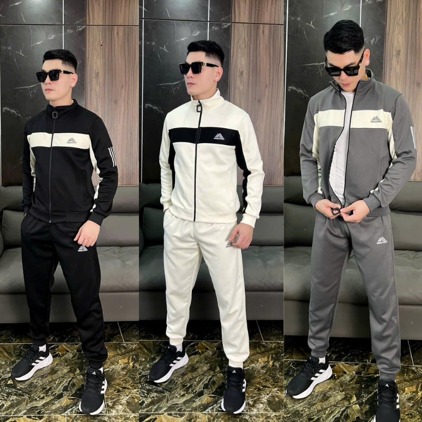 Bộ Đồ Nỉ Nam 2 Da Chất Dày Dặn Mềm Mịn Phong Cách Thể Thao Có Khóa Kéo Phong Cách Trẻ Trung NE433  2025