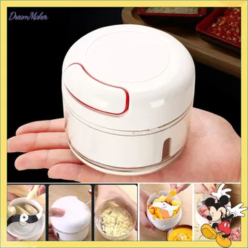 ✅ MÁY XAY KÉO TAY MINI ❤️DỤNG CỤ XAY TỎI ỚT ĐA NĂNG - Máy Xay Tỏi Ớt cầm tay Mini- Cối Xay Tỏi- Ớt Dây Rút