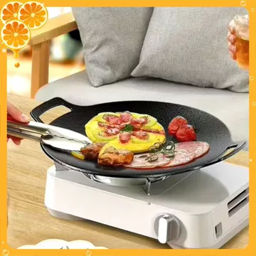 CHẢO GANG SIZE 34 - chảo đá nướng chảo chống dính size 34 cm chảo đá chống dính hàn quốc chao đa nướng chảo nướng đá