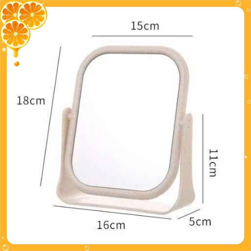 GƯƠNG XOAY 2 MẶT 360 ĐỘ ĐỂ BÀN - Phụ Kiện Làm Đẹp Không Thể Thiếu- Giúp Trang Điểm Thuận Tiện Hơn- Mang Đến Sự Hoàn Hảo