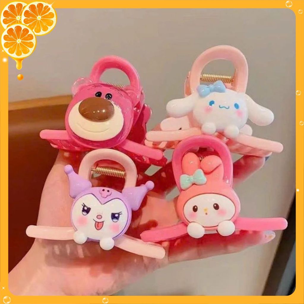 [COMBO 10] Kẹp Tóc Càng Cua Siêu Cute Gấu Lotso Thỏ Tai Dài - CẶP TÓC PHỤ KIỆN KẸP TÓC ĐÁNG YÊU