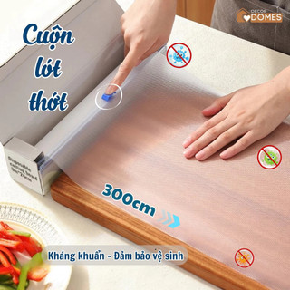 Cuộn Lót Thớt Dùng Một Lần 300cm – Làm sạch thớt, Chống mốc, Kháng Khuẩn, Chống Trượt, Giữ Thớt Sạch Ngói - LT01
