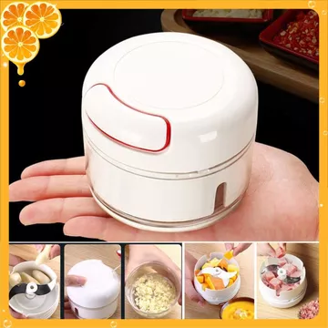 ✅ MÁY XAY KÉO TAY MINI ❤️DỤNG CỤ XAY TỎI ỚT ĐA NĂNG - Máy Xay Tỏi Ớt cầm tay Mini- Cối Xay Tỏi- Ớt Dây Rút