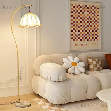 Đèn sàn phong cách kem, đèn câu cá, đèn phòng khách, đèn sofa, đèn đầu giường, đèn bàn đứng, đèn đầu giường, đèn không k