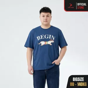 Áo Thun Nam Bigsize 80-140kg AKYOO Cao Cấp, Chất Liệu Cotton Co Giãn, Thoáng Mát, - AT THAN IN