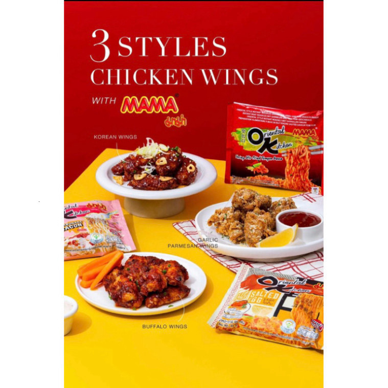 COMBO 4 GÓI MÌ TRỘN MAMA 85G(TRỨNG MUỐI-TOMYUM)