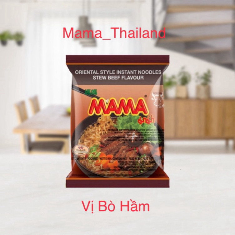 Combo 15 Gói-Mì Gói Mama 55g-60g Nhập Thái Lan, Date 12 Tháng