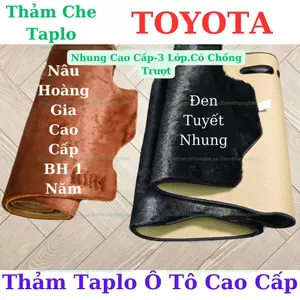 Thảm Taplo Toyota Hàng Cao Cấp 3 Lớp Có Chống Trượt Giá Sỉ Tận Xưởng.Bao Đổi Trả Bao Chuẩn Fom Nhung Mềm Da Carbon