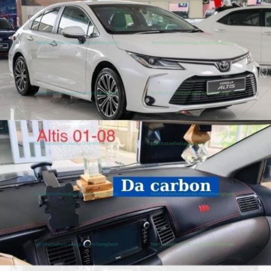 Hàng 3 Lớp Xe Hơi! Thảm Taplo Chống Nóng Toyota Altis (2001-2025) - Bảo vệ da taplo, Chống nứt.