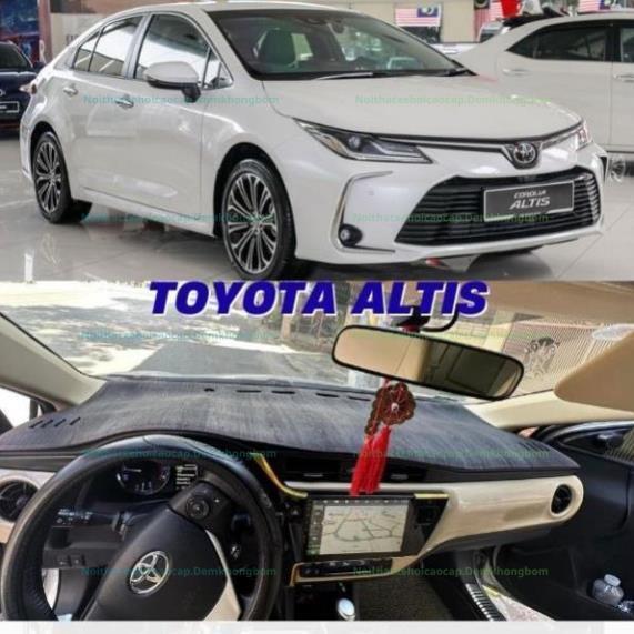 Hàng 3 Lớp Xe Hơi! Thảm Taplo Chống Nóng Toyota Altis (2001-2025) - Bảo vệ da taplo, Chống nứt.