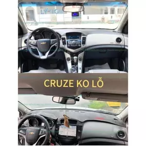 Thảm taplo Ô tô Chevrolet (Aveo, Cruze, Colorado, Spark, Captiva) Hàng 3 Lớp Da Carbon: Chống nóng, bảo vệ taplo xe.