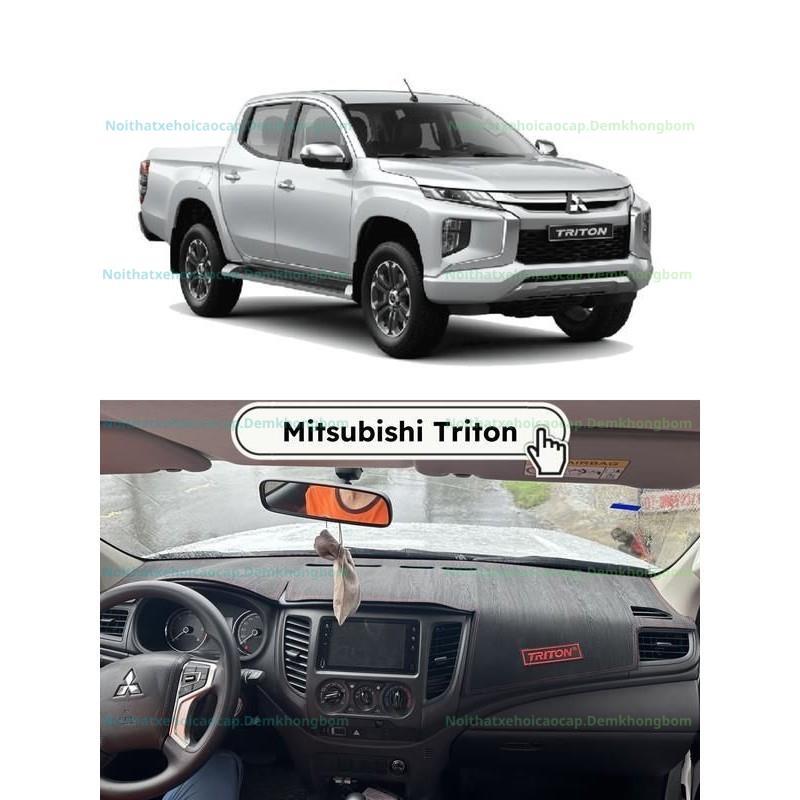 Phụ Kiện Cao Cấp Thảm Taplo Mitsubishi Triton Form Chuẩn Zin Chống Nắng Tối Đa.